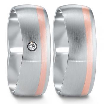 Partnerringe Edelstahl von TeNo  583099+583107