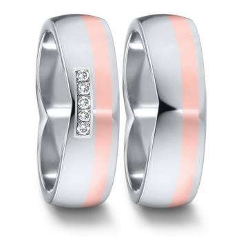 Partnerringe Edelstahl von TeNo  583094+583110