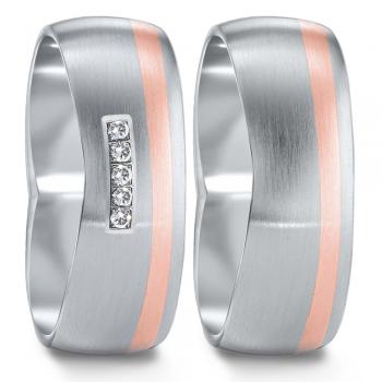 Partnerringe Edelstahl von TeNo  583099+583115