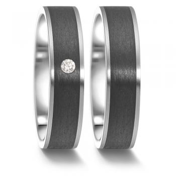 Partnerringe Carbon von TeNo  585319 + 585317