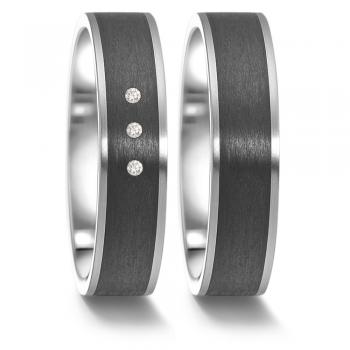 Partnerringe Carbon von TeNo  585320 + 585317