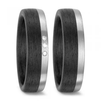 Trauringe Carbon von Titan Factory 59317-003-003-NU55