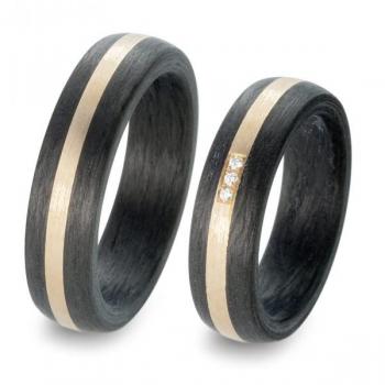 Trauringe Carbon von Titan Factory 59318/003/002/N556