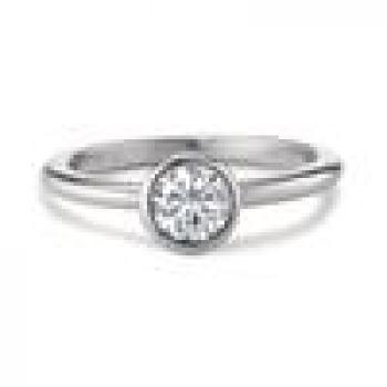 Preview: TeNo Ring Joy Edelstahl mit Crystal White Zirkonia  593935