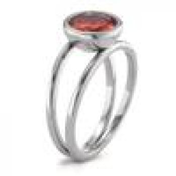 Preview: TeNo Ring Joy Edelstahl mit Mandarine Zirkonia,  593960