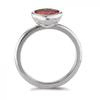 Preview: TeNo Ring Joy Edelstahl mit Mandarine Zirkonia,  593961