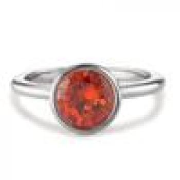 Preview: TeNo Ring Joy Edelstahl mit Mandarine Zirkonia,  593961