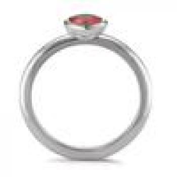 Preview: TeNo Ring Joy Edelstahl mit Mandarine Zirkonia,  593962