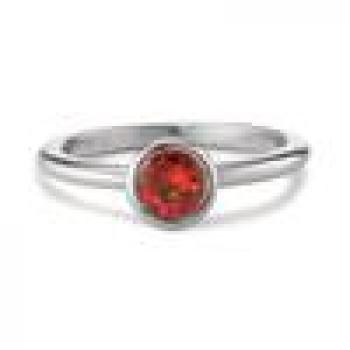 Preview: TeNo Ring Joy Edelstahl mit Mandarine Zirkonia,  593962