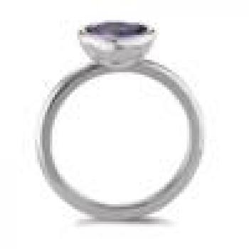 Preview: TeNo Ring Joy Edelstahl mit Purple Rose Zirkonia  593979
