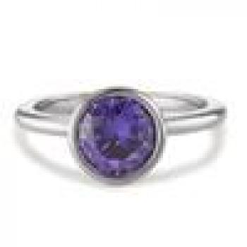 Preview: TeNo Ring Joy Edelstahl mit Purple Rose Zirkonia  593979