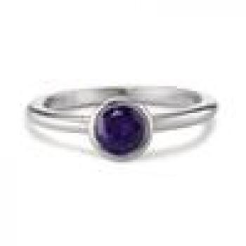 Preview: TeNo Ring Joy Edelstahl mit Purple Rose Zirkonia  593980