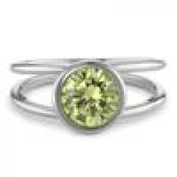 Preview: TeNo Ring Joy Edelstahl mit Apple Green Zirkonia  594005