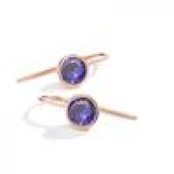 Preview: TeNo Ohrhänger Joy Roségold  Edelstahl und Purple  594035