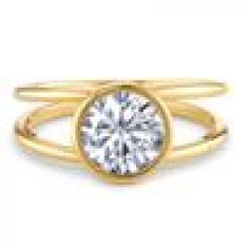 Preview: TeNo Ring Joy Gold  Edelstahl mit Crystal  594050