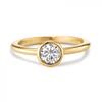 Preview: TeNo Ring Joy Gold  Edelstahl mit Crystal  594052