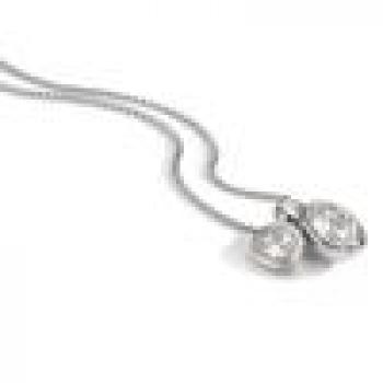 Preview: TeNo Halskette Joy Edelstahl mit Crystal White Zirkonia  595834