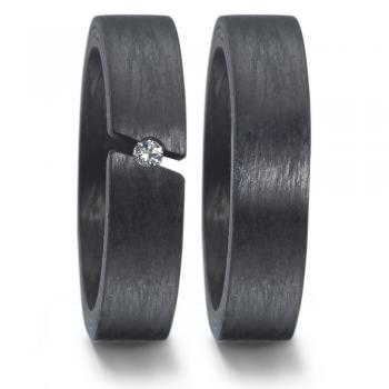 Trauringe Carbon von Titan Factory 59621/002/003/N000