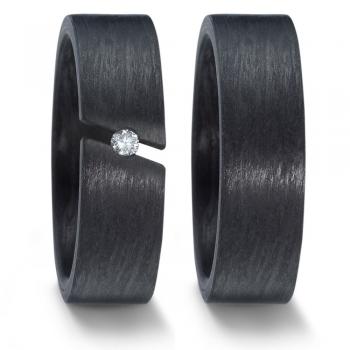 Trauringe Carbon von Titan Factory 59623/002/005/N000