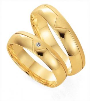 Trauringe Gelbgold von Gettmann 6080.50 + 6080.50