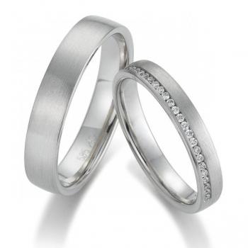 Trauringe Weissgold von Gerstner 4/28507/3.5