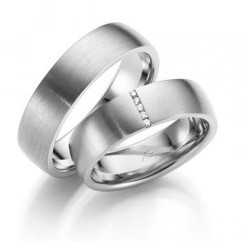 Trauringe Weissgold von Gerstner 4/28533/6 + 28533/6