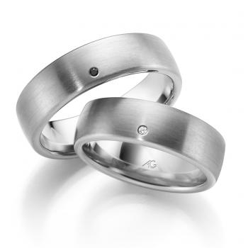 Trauringe Weissgold von Gerstner 4/28538/6.5