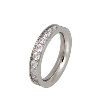 Ringsystem Ring R291WH Stahl Zirkonia white R291.WH von Ernstes Design