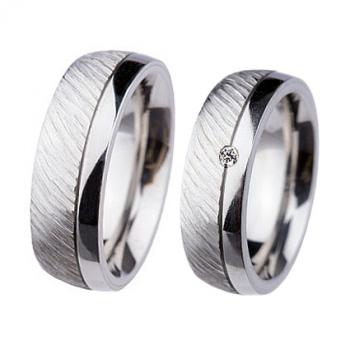 Partnerringe Edelstahl von Ernstes Design R363.7 +R362.7