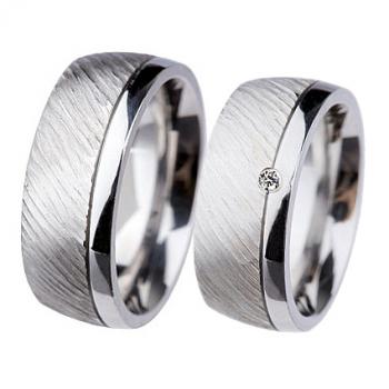 Partnerringe Edelstahl von Ernstes Design R363.9 +R362.9
