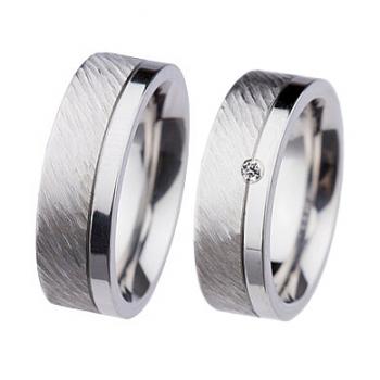 Partnerringe Edelstahl von Ernstes Design R365.7 +R364.7