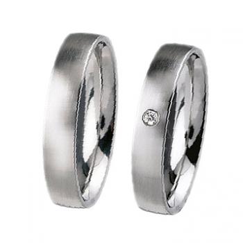 Partnerringe Edelstahl von Ernstes Design R65.4 + R64.4