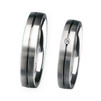 Partnerringe Edelstahl von Ernstes Design R67.4 +R66.4