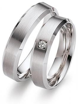 Trauringe Weissgold von Gerstner 4/27363/5 + 27363/5