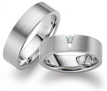 Trauringe Weissgold von Gerstner 4/27431/6 + 27431/6