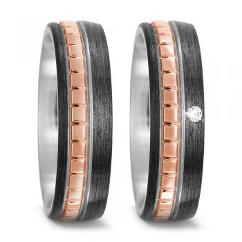 Trauringe Carbon von Titan Factory 52506/001/003/7253