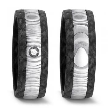 Trauringe Carbon von Titan Factory 52541/002/002/TN00