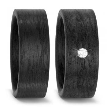 Trauringe Carbon von Titan Factory 59305/002/005/N000