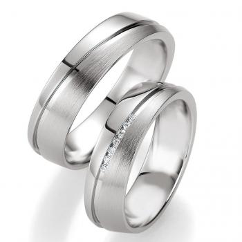 Trauringe Palladium von Breuning DR 026150 / HR 026160