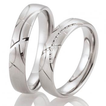 Trauringe Palladium von Breuning DR 026690 / HR 026700