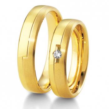 Trauringe Gelbgold von Breuning 041010 / HR 041020