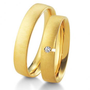 Trauringe Gelbgold von Breuning DR 041030 / HR 041040