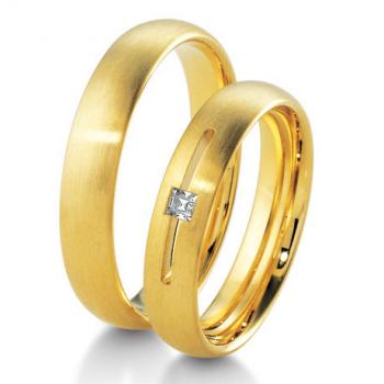 Trauringe Gelbgold von Breuning DR 041090 / HR 041100