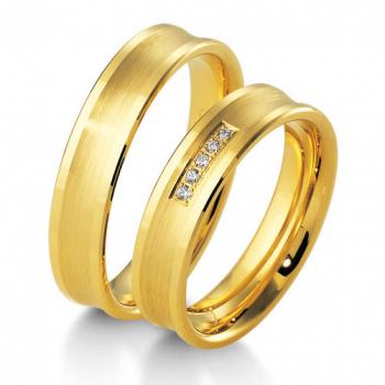 Trauringe Gelbgold von Breuning DR 041110 / HR 041120