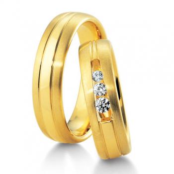Trauringe Gelbgold von Breuning DR 041130 / HR 041140