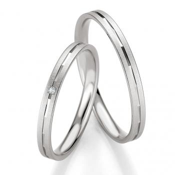 Trauringe Palladium von Breuning 48/04321 + 48/04322