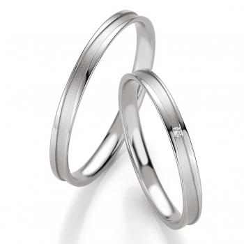 Trauringe Palladium von Breuning 48/04325 + 48/04326