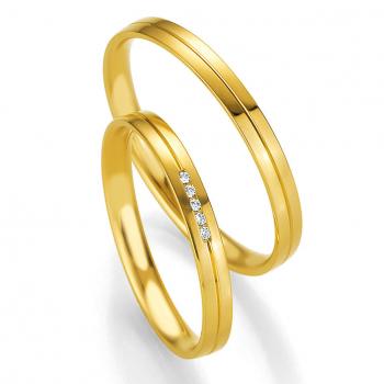Trauringe Gelbgold von Breuning 48/04327 + 48/04328