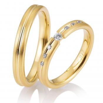 Trauringe Gelbgold von Breuning DR 058770 / HR 058780