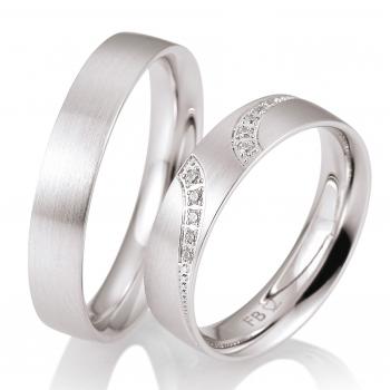 Trauringe Palladium von Breuning DR 058830 / HR 058840